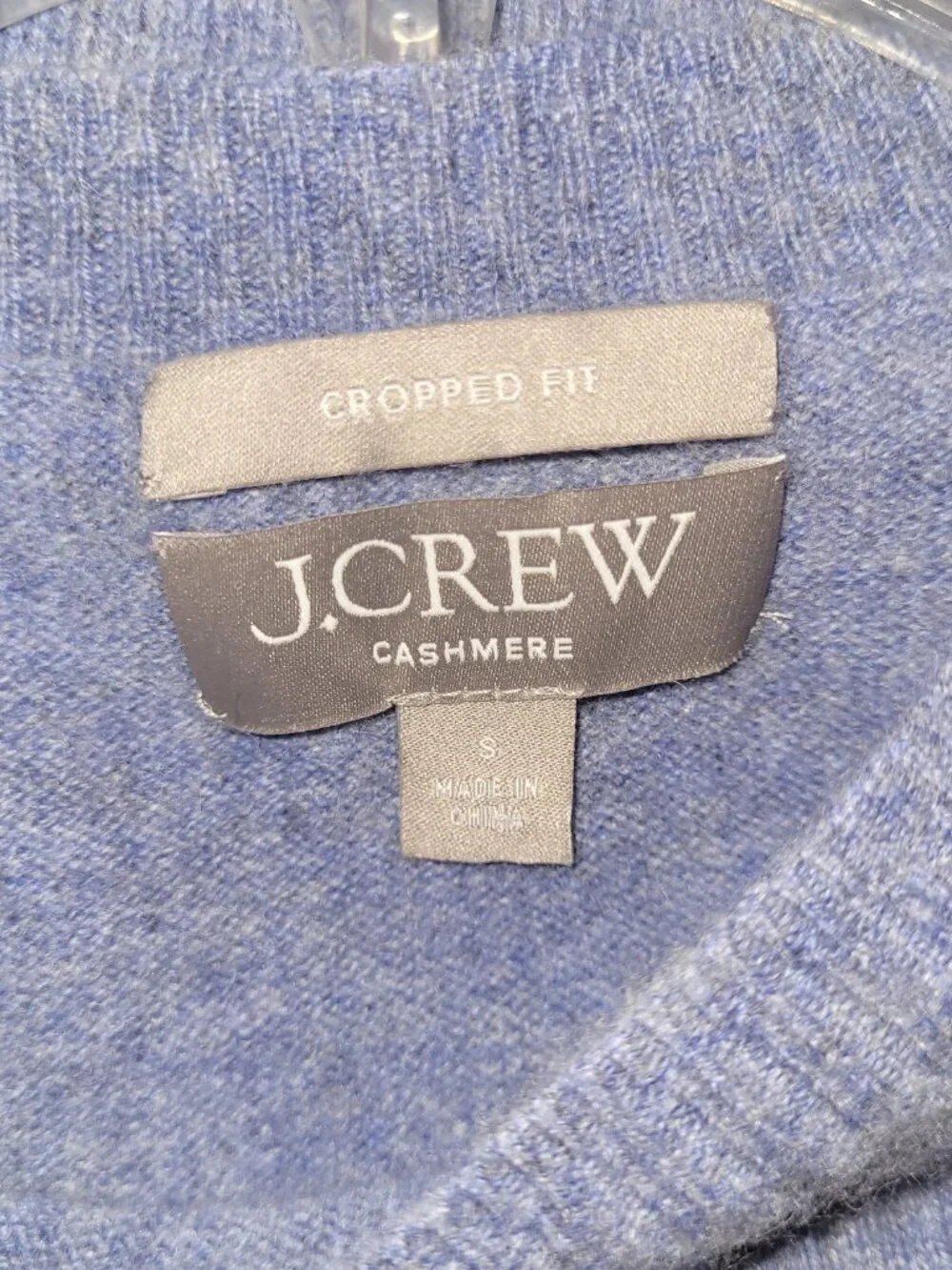 J. CREW Cashmere Crewneck Cropped Fit Sweater - Picture 5 of 8